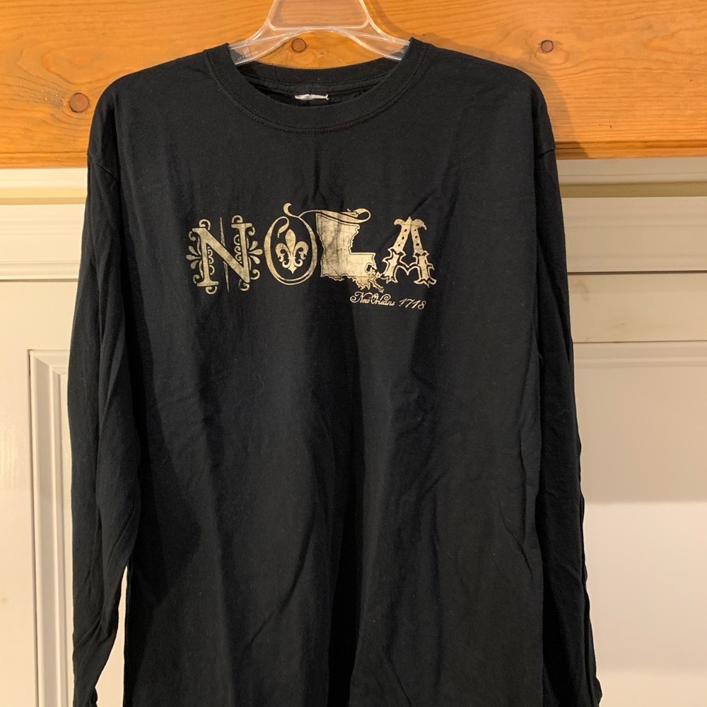 Black Long Sleeve NOLA Shirt